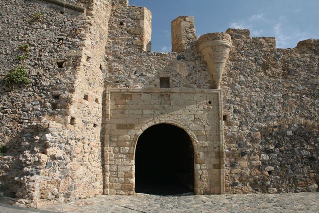 Monemvasia - Medieval arched gateway into the town
